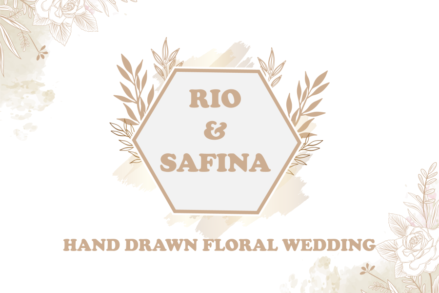 Hand Drawn Floral Wedding	